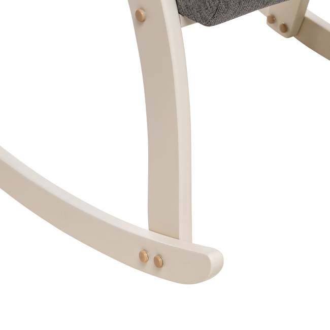 Кресло-качалка Leset Дэми Слоновая кость Malmo 90 (серый)