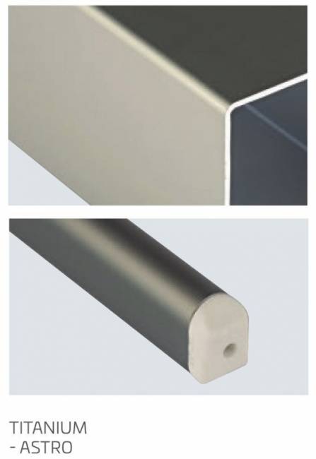 Зонт профессиональный 2.9х2.9 м Astro Titanium титан, слоновая кость 2900х2900 мм