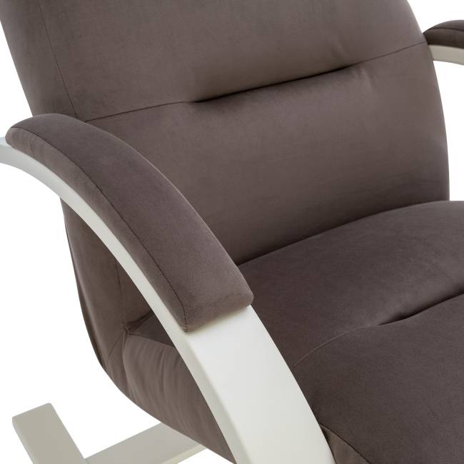 Кресло-качалка Leset Милано Слоновая кость V23 молочный шоколад Кресло-качалка Leset Милано Слоновая кость V23 молочный шоколад