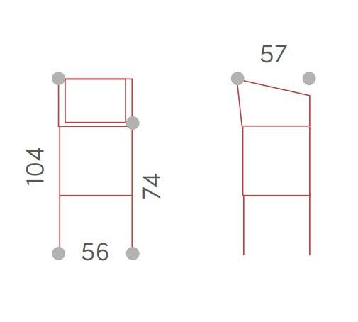 Кресло барное плетеное с подушкой Tahiti антрацит, серый, тортора 560х570х1040 мм