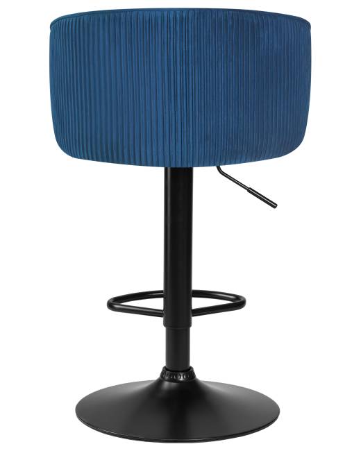 Стул барный DOBRIN DARCY BLACK, синий велюр (1922-20)