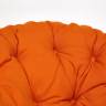 Кресло-качалка PAPASAN/ПАПАСАН w 23/01 B /с подушкой/ 115х78х104 см, Cognac (коньяк), ткань Оранжевый, С 23