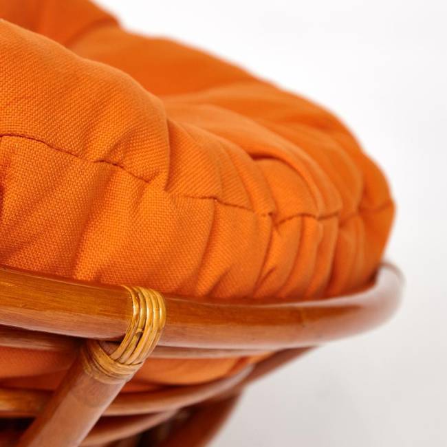Кресло-качалка PAPASAN/ПАПАСАН w 23/01 B /с подушкой/ 115х78х104 см, Cognac (коньяк), ткань Оранжевый, С 23 Cognac (коньяк) Кресло-качалка PAPASAN/ПАПАСАН w 23/01 B /с подушкой/ 115х78х104 см, Cognac (коньяк), ткань Оранжевый, С 23 Cognac (коньяк)