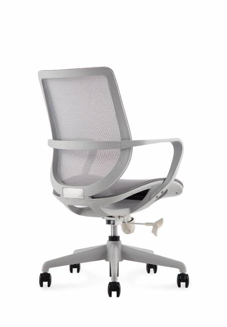 Кресло офисное / Гэлакси gray LB / серый пластик / серая сетка