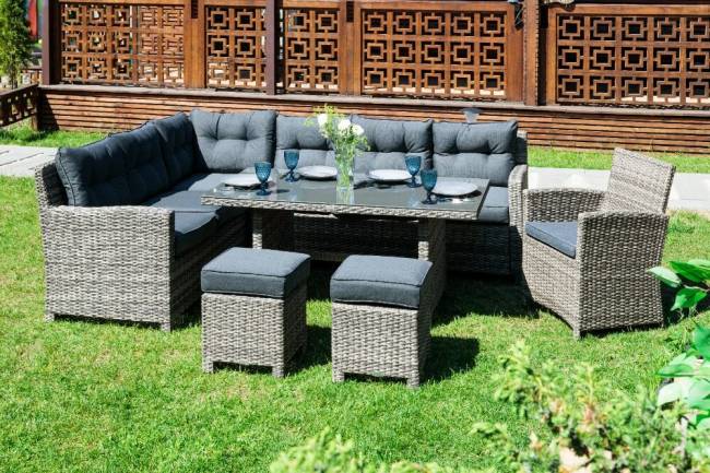 Угловой комплект Genry из искусственного ротанга Угловой комплект Genry из искусственного ротанга