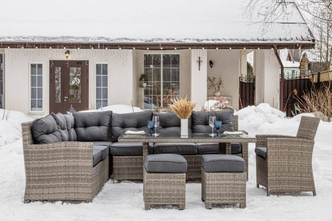 Угловой комплект Genry из искусственного ротанга Угловой комплект Genry из искусственного ротанга