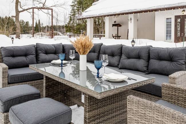 Угловой комплект Genry из искусственного ротанга Угловой комплект Genry из искусственного ротанга