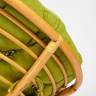 Кресло-качалка PAPASAN/ПАПАСАН w 23/01 B /с подушкой/ 115х78х104 см, Honey (мед), флок Олива, 23