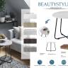 Стол журнальный BeautyStyle 14 дуб сонома/металлик