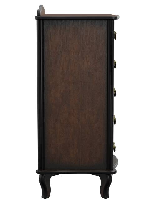 Комод Джульетта узкий 5 ящ., орех Л