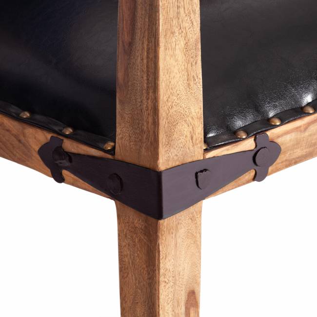 Кресло Бомбей (CW-6374) Нью/New массив палисандра, 60х53х84см, натуральный тонированный натуральный палисандр