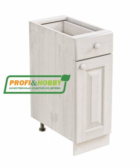 Тумба 1 дверь, 1 ящик 300 х 560 х 720 сосна, без покраски Тумба 1 дверь, 1 ящик 300 х 560 х 720 сосна, без покраски