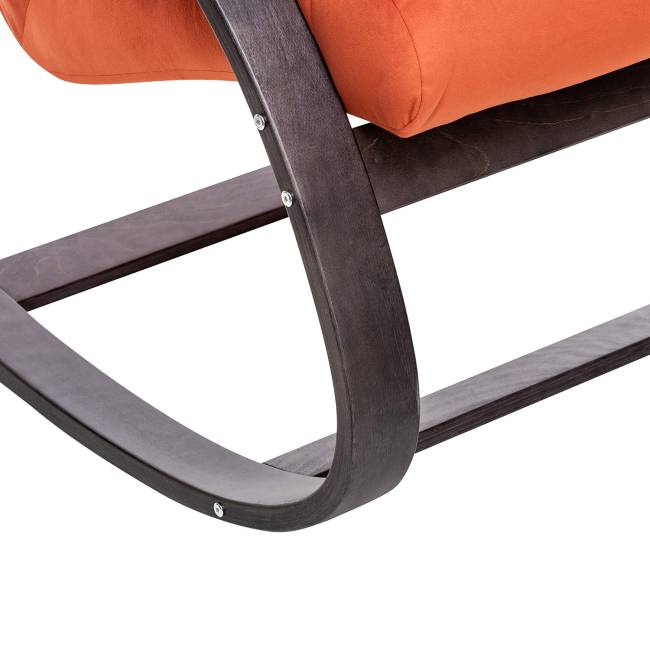 Кресло-качалка Leset Милано Венге текстура V39 оранжевый Кресло-качалка Leset Милано Венге текстура V39 оранжевый