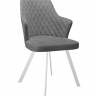Стул DikLine 345 C56 серый, ножки белые