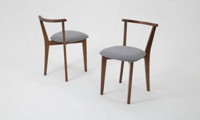 Обеденная группа Брамос К 100 орех со стульями Франк орех серый