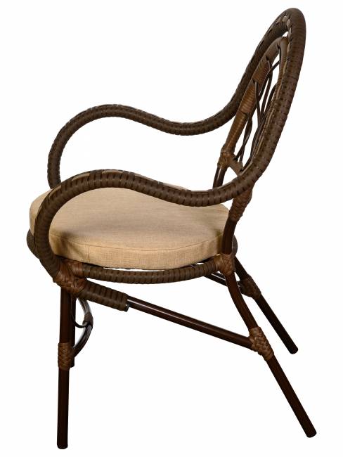 Комплект из искусственного ротанга Java (Ява)-6 (цвет: Орех)