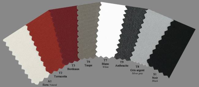 Зонт профессиональный двухкупольный 2.9х6 м Galaxia Dual V Timber имитация ироко, слоновая кость 2900х6000 мм