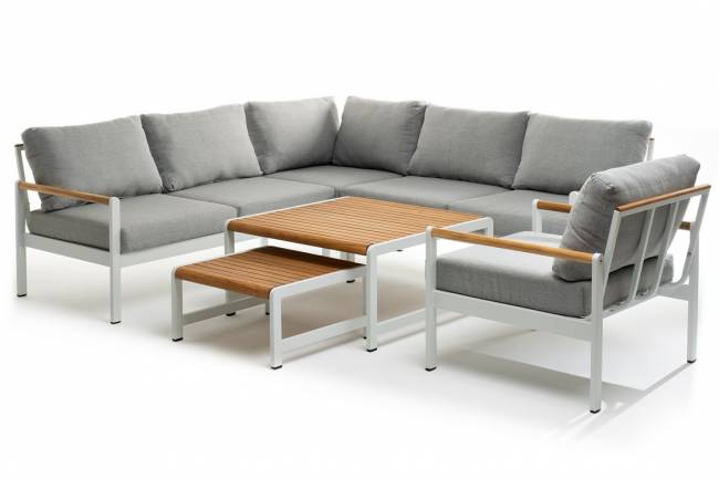 Лаунж зона из алюминия MAYA M белая  Joygarden