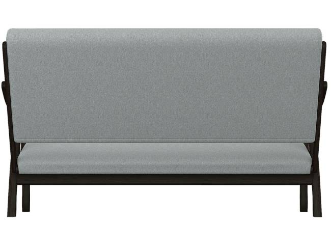 Диван Вега 10 ткань серый, каркас венге