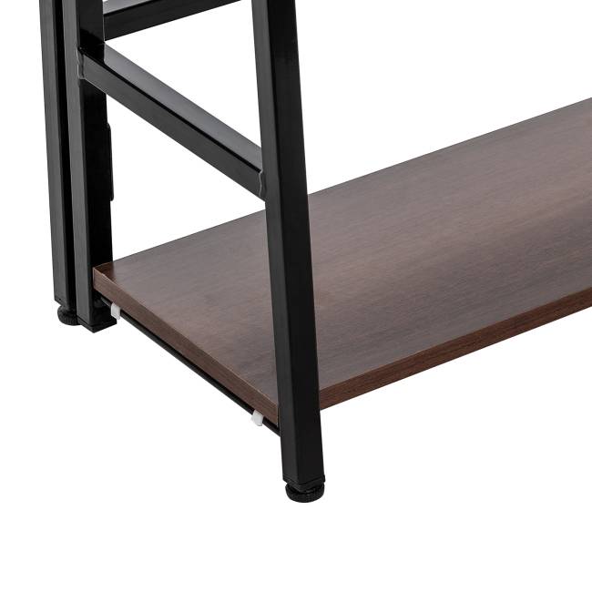 Стеллаж раскладной Leset Пако 800 трапеция Чёрный Стеллаж раскладной Leset Пако 800 трапеция Чёрный