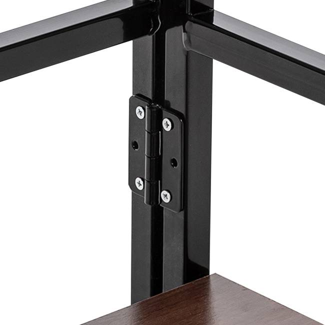 Стеллаж раскладной Leset Пако 800 трапеция Чёрный Стеллаж раскладной Leset Пако 800 трапеция Чёрный