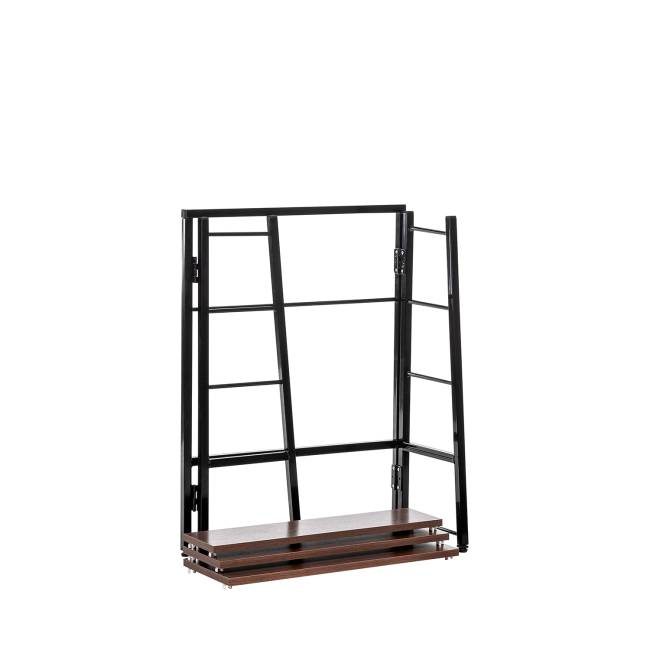 Стеллаж раскладной Leset Пако 800 трапеция Чёрный Стеллаж раскладной Leset Пако 800 трапеция Чёрный