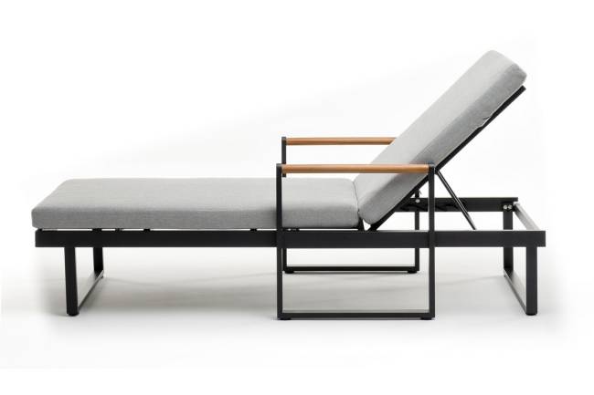 Шезлонг из алюминия МАЯ  темный графит