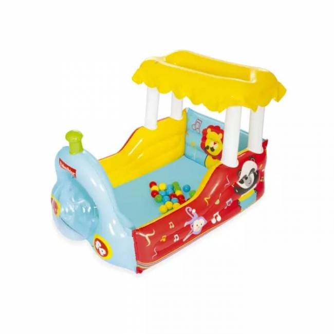 Игровой центр 132x94x89см "Паровоз Fisher Price" с мячами (25шт), от 2 лет