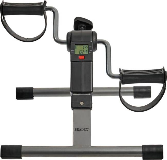 Мини велотренажер, складной черный