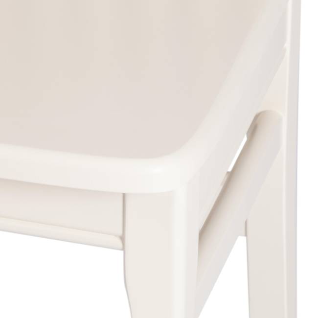 Стул Дольче/Dolce жёсткое сиденье бук, МДФ, 40х46х100см, айвори вайт белый бук, мдф