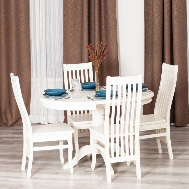 Стул Дольче/Dolce жёсткое сиденье бук, МДФ, 40х46х100см, айвори вайт белый бук, мдф