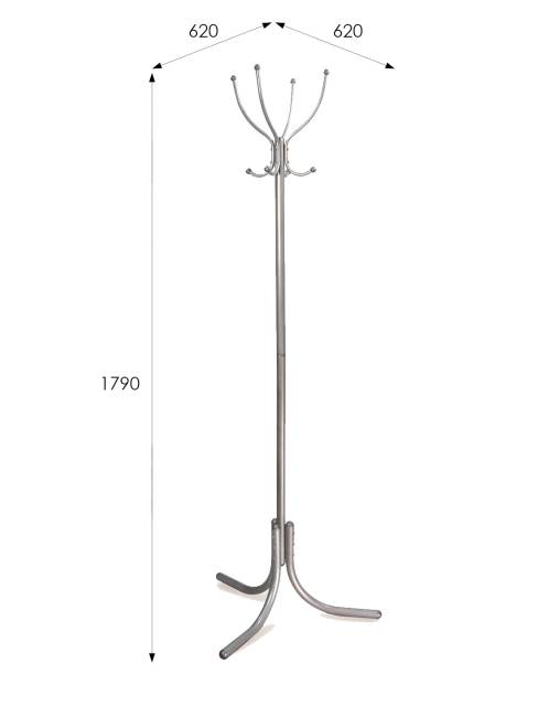 Вешалка напольная М 3 металлик