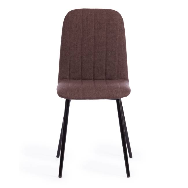 Стул Arc/Арк (1шт.в упаковке) ткань/металл, 46х52х88см, коричневый 01/черный коричневый ткань/металл