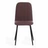 Стул Arc/Арк (1шт.в упаковке) ткань/металл, 46х52х88см, коричневый 01/черный коричневый ткань/металл