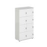 SG.819.SH.WH / Локер 8 ячеек 800х400х1483 / корпус: серый бархат; фасады: белый
