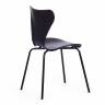 Стул Jacobsen (mod DC 102) / 1 шт. в упаковке чёрный 3010/черный пластик/металл/эко кожа