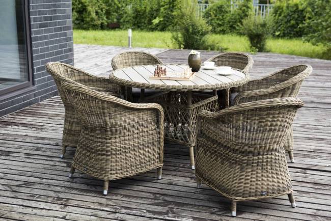 "Равенна" плетеное кресло из искусственного ротанга, цвет соломенный "Равенна" плетеное кресло из искусственного ротанга, цвет соломенный