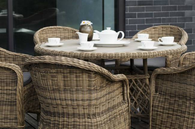 "Равенна" плетеное кресло из искусственного ротанга, цвет соломенный "Равенна" плетеное кресло из искусственного ротанга, цвет соломенный