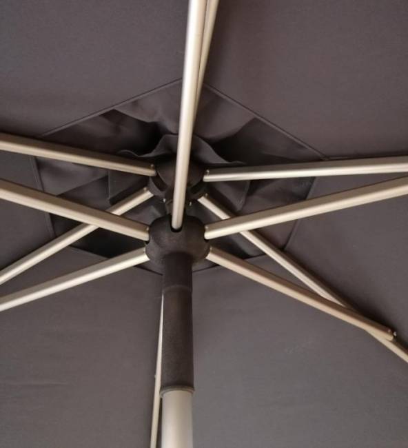 Зонт профессиональный 2.1х2.1 м Lido Titanium титан, слоновая кость 2100х2100 мм