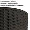 Кашпо для цветов RATO ROUND DRTUS300L-440U венге 2 предмета 15 и 15.3л