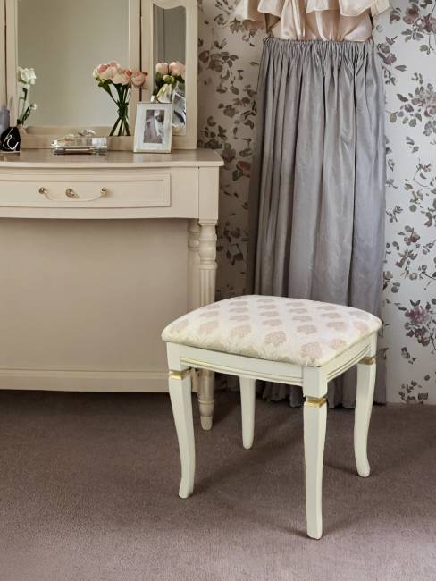 Банкетка Васко В 106Н слоновая кость/золото, Маркус ваниль Банкетка Васко В 106Н слоновая кость/золото, Маркус ваниль