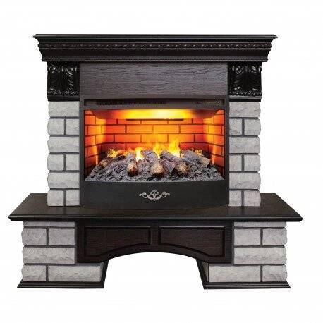 3D-электрокамин Country Lux Rock 25,5 AO c очагом FireStar 25,5 3D