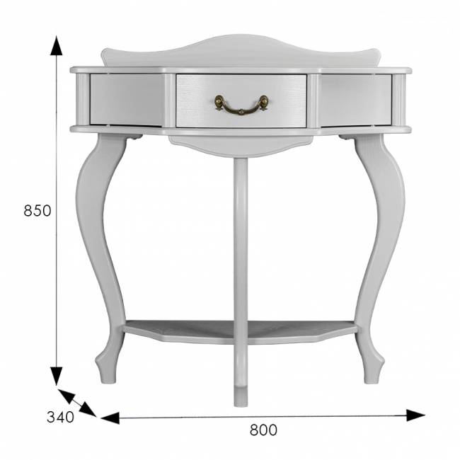 Консоль Джульетта молочный дуб Л Консоль Джульетта молочный дуб Л