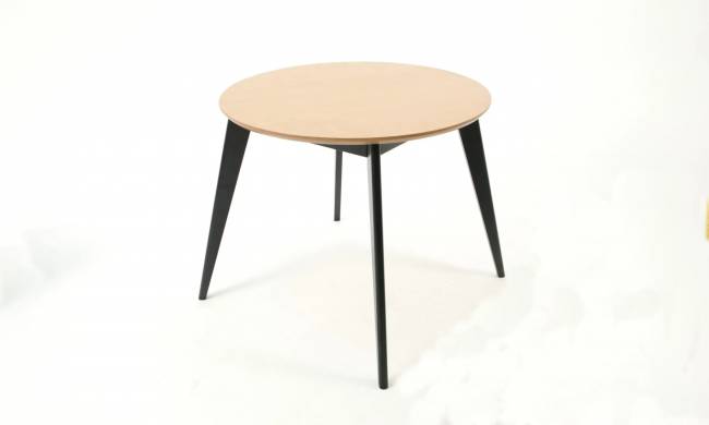 Стол Сканди К 100 чёрное дерево/натур Стол Сканди К 100 чёрное дерево/натур