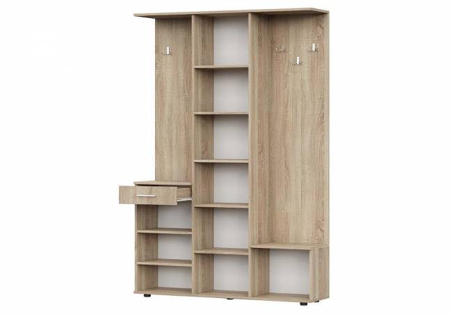 Пети дуб сонома / белый