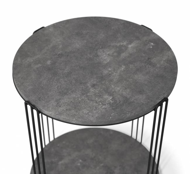 Столик кофейный Sheffilton SHT-CT33 черный муар/мокрый асфальт Столик кофейный Sheffilton SHT-CT33 черный муар/мокрый асфальт