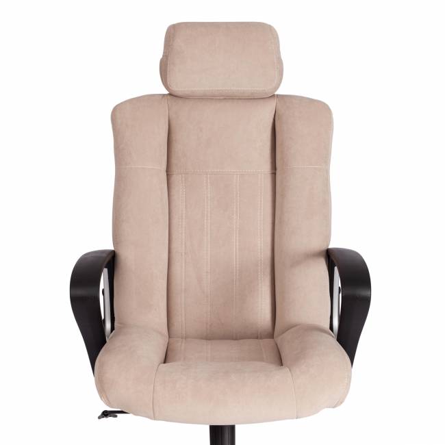 Кресло OXFORD хром флок , бежевый, 7 бежевый флок Кресло OXFORD хром флок , бежевый, 7 бежевый флок