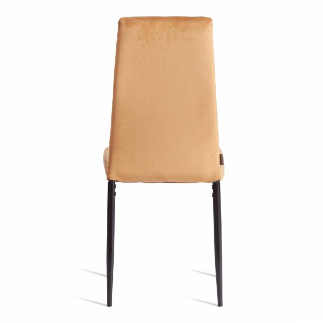 Стул Изи/Easy (мод.JSC02-1)/1 шт. в упаковке металл, флок, 41х52х96см, золотисто - коричневый HLR12/черный коричневый металл, флок