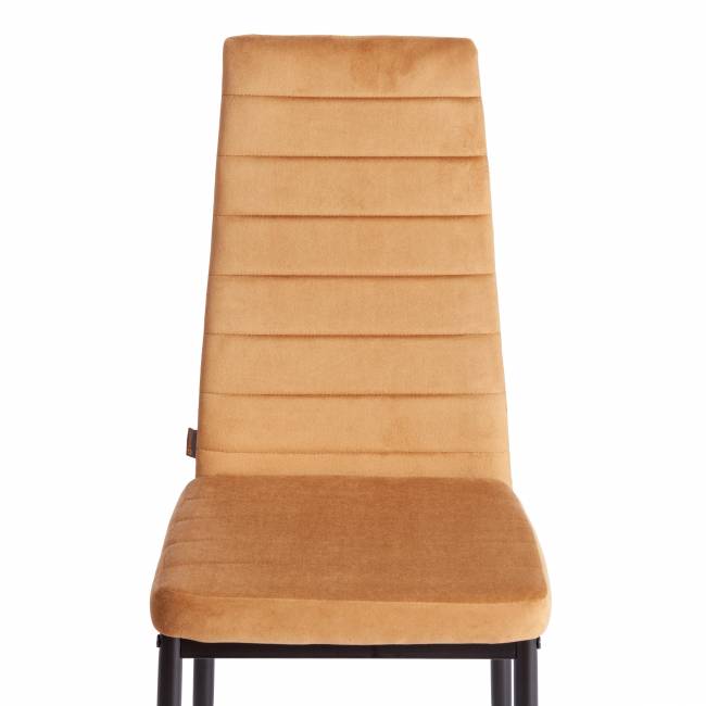 Стул Изи/Easy (мод.JSC02-1)/1 шт. в упаковке металл, флок, 41х52х96см, золотисто - коричневый HLR12/черный коричневый металл, флок