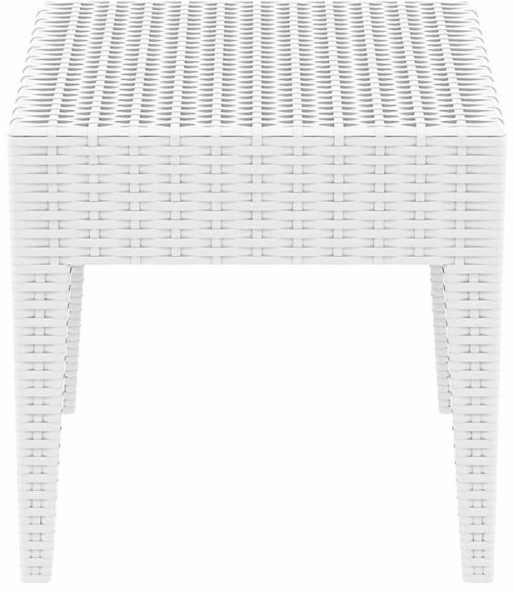 Столик плетеный для шезлонга GT 1009 белый 450х450х450 мм Столик плетеный для шезлонга GT 1009 белый 450х450х450 мм